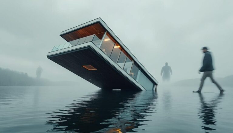 découvrez comment cette maison flottante, au-delà de son séduisant marketing, révèle des réalités méconnues.